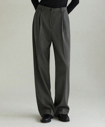 OURHOPE（アワーホープ）の「ソフトブラシドタッチワンタックパンツ - チャコール（その他パンツ）」