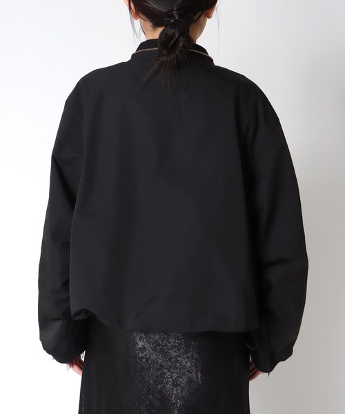 Three Four Time（ｽﾘｰﾌｫｰﾀｲﾑ）の「デニムチュールドッキングブルゾン（ブルゾン・レディース・ブラック・FREE）」の15枚目の写真