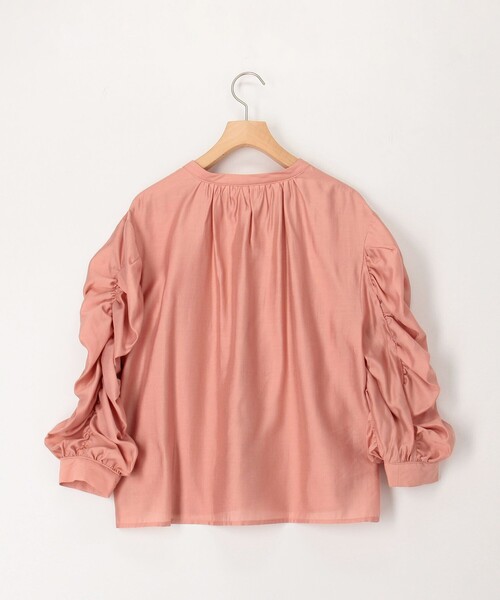 NOLLEY’S（ノーリーズ）の「シルキーローン袖ギャザーブラウス（シャツ/ブラウス・レディース・キナリ/ライトグリーン/サーモンピンク・38）」の12枚目の写真