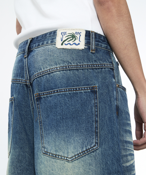 SSERPE(セルぺ)の「スネークバミューダデニムパンツヴィンテージブルー(その他パンツ・レディース・その他・SMALL/MEDIUM/LARGE)」の6枚目の写真