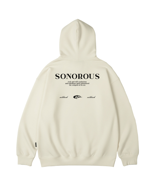 WILDROCK(ワイルドロック)の「SONOROUS オーバーサイズ フードパーカー_10 COL(パーカー・メンズ・ブラック/ベージュ/ネイビー/ブラウン/ピンク/ブルー/アイボリー/ダークグレー/バーガンディー/チャコール・SMALL/MEDIUM/LARGE)」の20枚目の写真