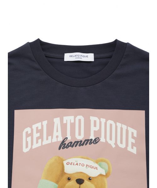 gelato pique(ジェラートピケ)の「【HOMME】グッドモーニングベアレーヨンロンT(ルームウェア/パジャマ・メンズ・オフホワイト/グレー/ネイビー・M/L)」の7枚目の写真