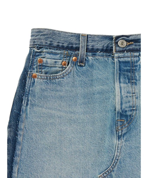 Levi's(リーバイス)の「Levi's/リーバイス デコンストラクテッド エッジ スカート ミディアムインディゴ(デニムスカート・レディース・インディゴブルー・23inch/24inch/25inch/26inch/27inch/28inch)」の8枚目の写真