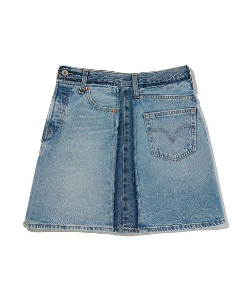 Levi's(リーバイス)の「Levi's/リーバイス デコンストラクテッド エッジ スカート ミディアムインディゴ(デニムスカート・レディース・インディゴブルー・23inch/24inch/25inch/26inch/27inch/28inch)」の12枚目の写真