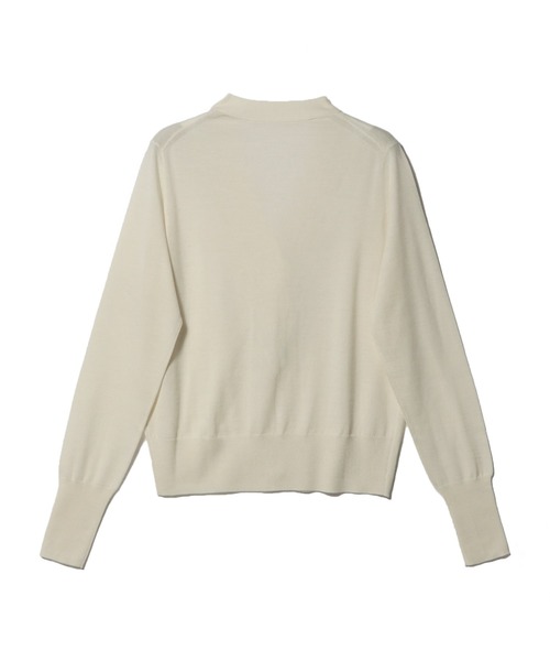 ESTNATION（エストネーション）の「ESTNATION / 20G Vネックカーディガン（カーディガン/ボレロ・レディース・ピンク/ホワイト/ブラック/グレー・FREE）」の9枚目の写真