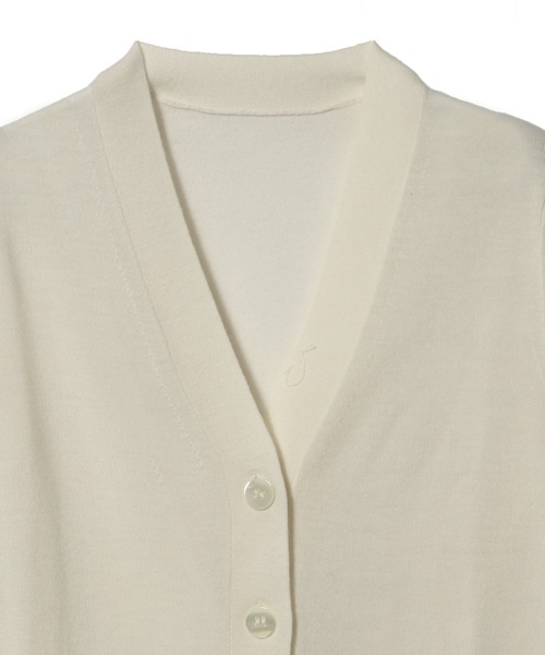 ESTNATION（エストネーション）の「ESTNATION / 20G Vネックカーディガン（カーディガン/ボレロ・レディース・ピンク/ホワイト/ブラック/グレー・FREE）」の10枚目の写真