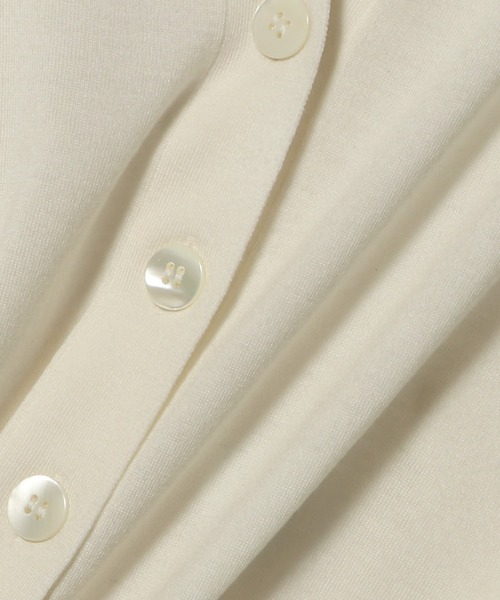 ESTNATION（エストネーション）の「ESTNATION / 20G Vネックカーディガン（カーディガン/ボレロ・レディース・ピンク/ホワイト/ブラック/グレー・FREE）」の11枚目の写真