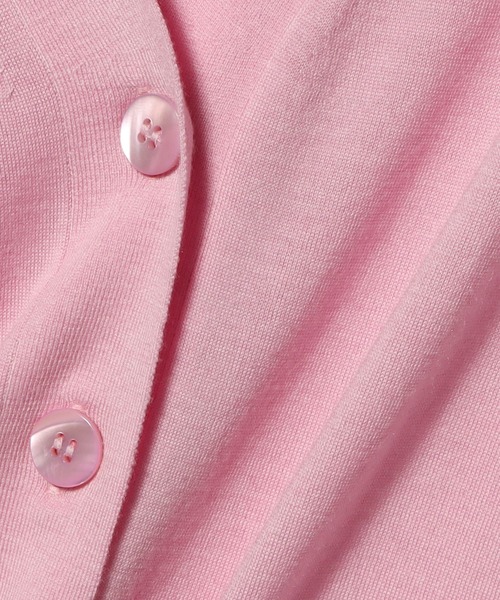 ESTNATION（エストネーション）の「ESTNATION / 20G Vネックカーディガン（カーディガン/ボレロ・レディース・ピンク/ホワイト/ブラック/グレー・FREE）」の15枚目の写真