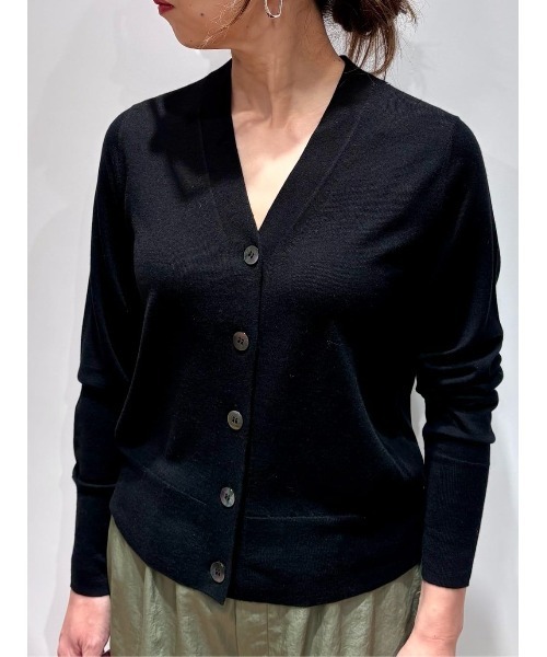 ESTNATION（エストネーション）の「ESTNATION / 20G Vネックカーディガン（カーディガン/ボレロ・レディース・ピンク/ホワイト/ブラック/グレー・FREE）」の17枚目の写真