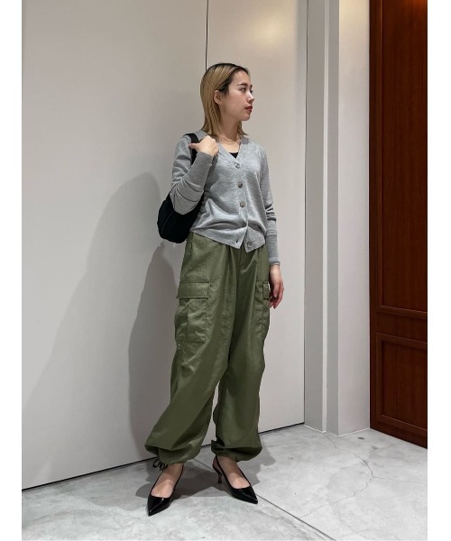 ESTNATION（エストネーション）の「ESTNATION / 20G Vネックカーディガン（カーディガン/ボレロ・レディース・ピンク/ホワイト/ブラック/グレー・FREE）」の18枚目の写真