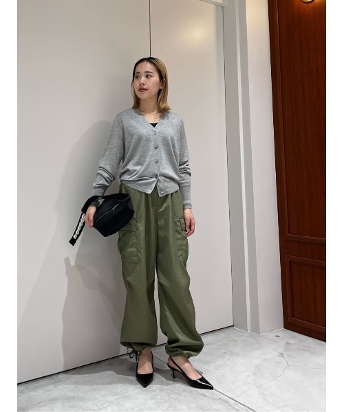 ESTNATION（エストネーション）の「ESTNATION / 20G Vネックカーディガン（カーディガン/ボレロ・レディース・ピンク/ホワイト/ブラック/グレー・FREE）」の19枚目の写真