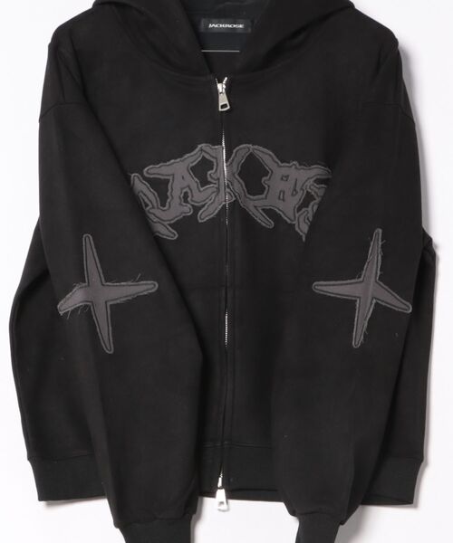 JACKROSE（ジャックローズ）の「JE-ロゴフェイクスウェード・ZIPパーカー（パーカー・メンズ・ピンク/ブラック/グリーン・S/FREE）」の4枚目の写真