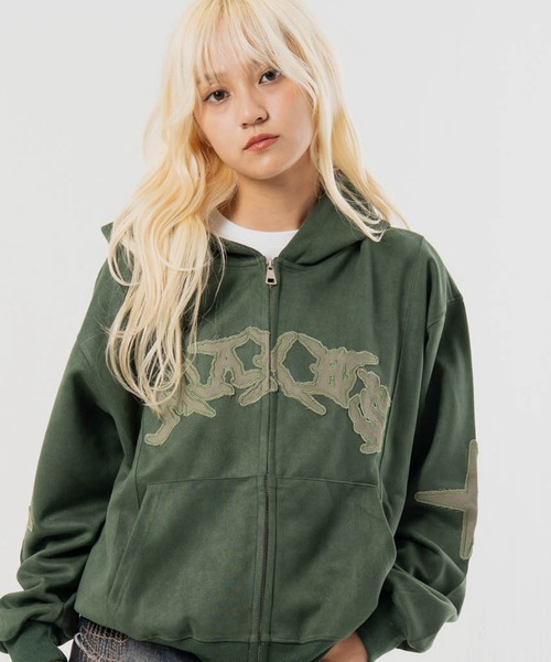 JACKROSE（ジャックローズ）の「JE-ロゴフェイクスウェード・ZIP
