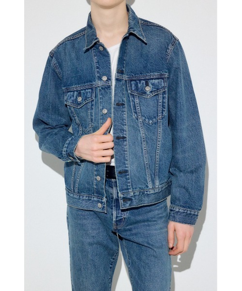 AZUL by moussy(アズールバイマウジー)の「サードタイプデニムジャケット(デニムジャケット・メンズ・ブラック/ブルー・LARGE/MEDIUM/SMALL)」の15枚目の写真