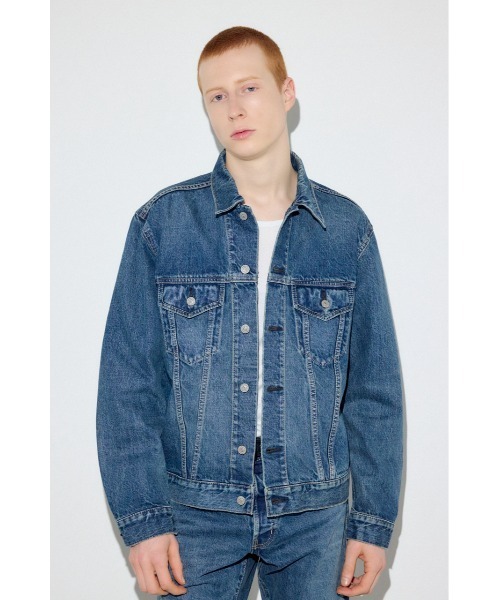 AZUL by moussy(アズールバイマウジー)の「サードタイプデニムジャケット(デニムジャケット・メンズ・ブラック/ブルー・LARGE/MEDIUM/SMALL)」の17枚目の写真