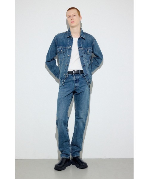 AZUL by moussy(アズールバイマウジー)の「サードタイプデニムジャケット(デニムジャケット・メンズ・ブラック/ブルー・LARGE/MEDIUM/SMALL)」の18枚目の写真