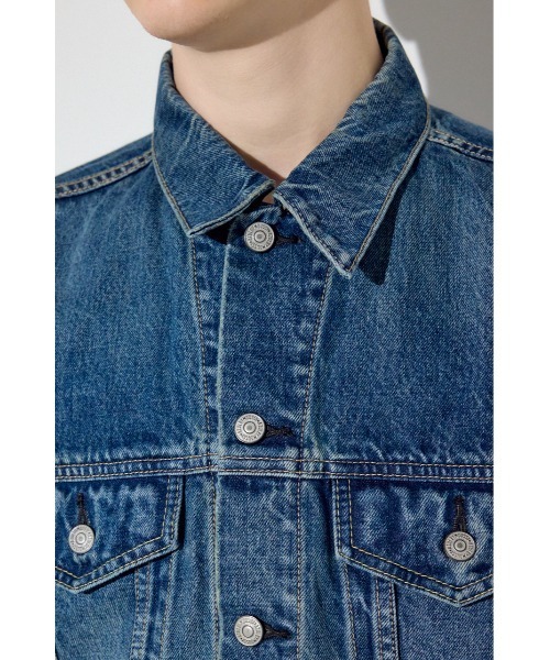 AZUL by moussy(アズールバイマウジー)の「サードタイプデニムジャケット(デニムジャケット・メンズ・ブラック/ブルー・LARGE/MEDIUM/SMALL)」の22枚目の写真
