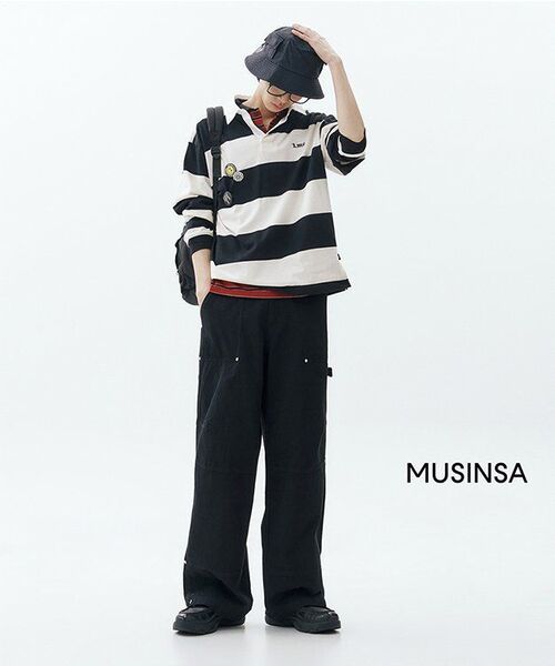 LMCの「STRIPE GOTHIC NAME RUGBY SHIRT black(ポロシャツ・レディース・その他・S/M/L/XL)」の18枚目の写真