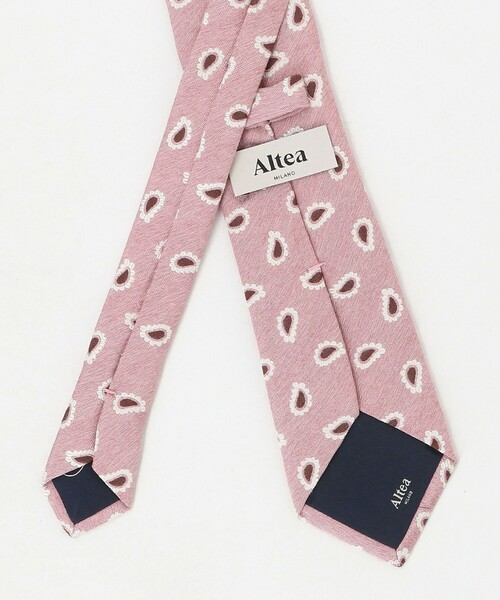 Altea（アルテア）の「＜ALTEA＞8.0cm ペイズリー ネクタイ（ネクタイ・メンズ・ピンク・FREE）」の3枚目の写真