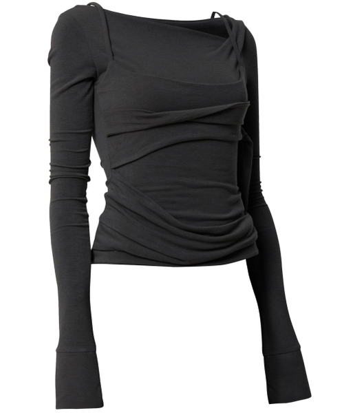 FLAREUP(フレアアップ)の「Layered Bustier Long Sleeve (FL-105_Black)(Tシャツ/カットソー・レディース・ブラック・OS)」の9枚目の写真