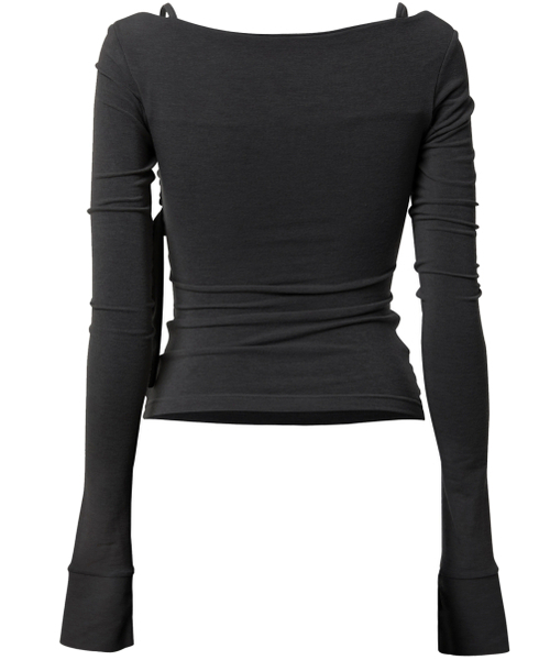 FLAREUP(フレアアップ)の「Layered Bustier Long Sleeve (FL-105_Black)(Tシャツ/カットソー・レディース・ブラック・OS)」の10枚目の写真