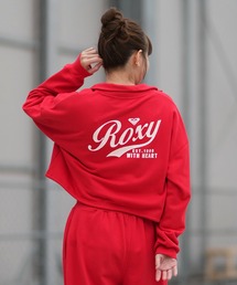 ROXY（ロキシー）の「ROXY/ロキシー スウェット ジップアップ スタンドカラー 丈短め バックプリント セットアップ対応 RZP261074（スウェット）」