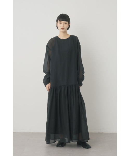 Limue（リミュ）の「オーガンジーレイヤードワンピース（ワンピース・レディース・ベージュ/ブラック・FREE）」の20枚目の写真