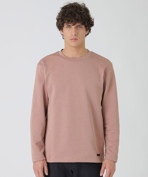 BLACK LABEL CRESTBRIDGE(ブラックレーベル・クレストブリッジ)の「パーシャルチェックニットソー(Tシャツ/カットソー・メンズ・ブラック/ピンク系その他2/オフホワイト/ライトグレー・XL/L/M)」の4枚目の写真