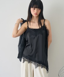 NOGLE | 【NOGLE/ノグル】サテンレースアシメキャミソール(キャミソール)