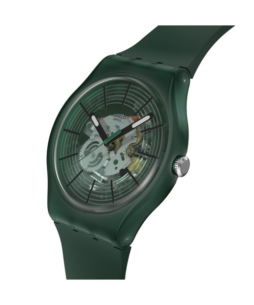 SWATCH（スウォッチ）の「REVEALED IN THE FOREST（アナログ腕時計・レディース・グリーン・FREE）」の2枚目の写真