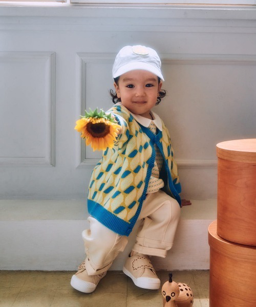 moimoln（モイモルン）の「ライオン刺繍入りウーブンパンツ（その他パンツ・キッズ・アイボリー/ネイビー・130cm/110cm/120cm/100cm/90cm）」の16枚目の写真