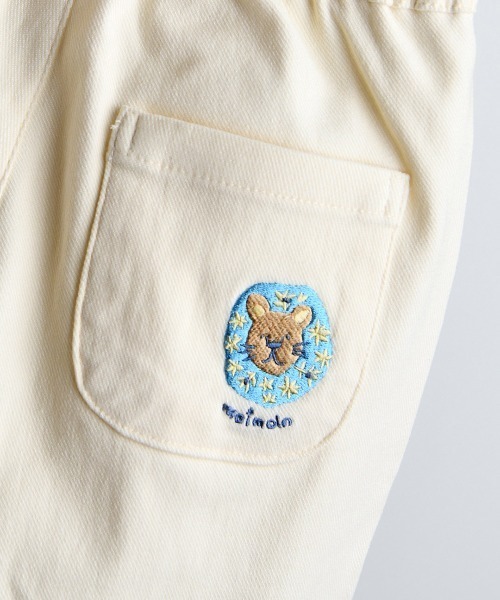 moimoln（モイモルン）の「ライオン刺繍入りウーブンパンツ（その他パンツ・キッズ・アイボリー/ネイビー・130cm/110cm/120cm/100cm/90cm）」の11枚目の写真