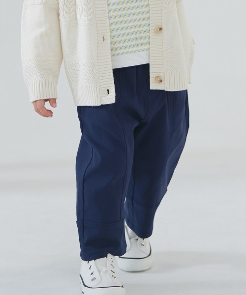 moimoln（モイモルン）の「ライオン刺繍入りウーブンパンツ（その他パンツ・キッズ・アイボリー/ネイビー・130cm/110cm/120cm/100cm/90cm）」の6枚目の写真