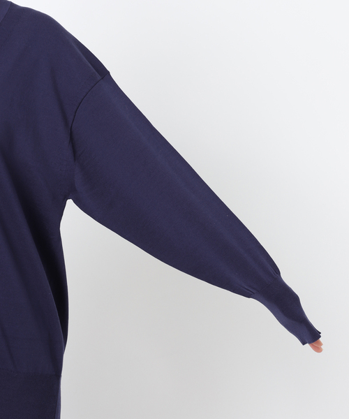 Spick & Span（スピックアンドスパン）の「Emil cotoni Vネックプルオーバー（ニット/セーター・レディース・キャメル/ピンク系その他/ネイビー・FREE）」の13枚目の写真