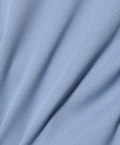 ESTNATION（エストネーション）の「GOOD PEOPLE GOOD STITCHING GOOD PRODUCT for ESTNATION / リブプルオーバー（Tシャツ/カットソー・レディース・ホワイト/ライトブルー・FREE）」の6枚目の写真