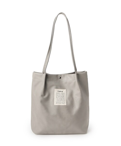 ITS'DEMO（イッツデモ）の「【A4対応】合皮ハンドルタックトート（トートバッグ・レディース・ブラック/ピンク系/ダークブラウン/ブロンズ/グレー/シルバー・00）」の20枚目の写真