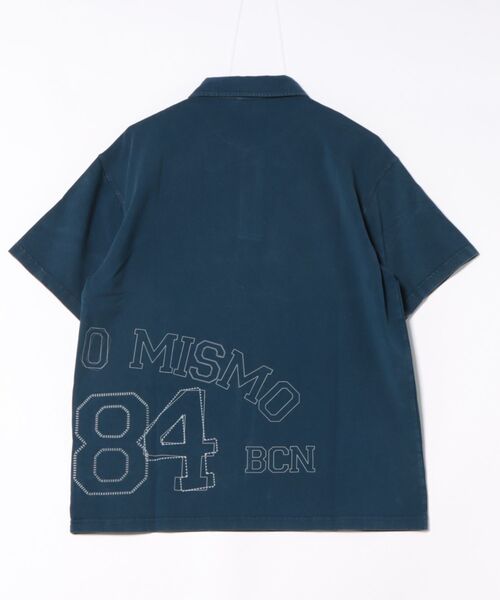Desigual(デシグアル)の「ステッチ グラフィック ニット ポロシャツ(ポロシャツ・メンズ・ブルー・S/M/L/XL)」の6枚目の写真