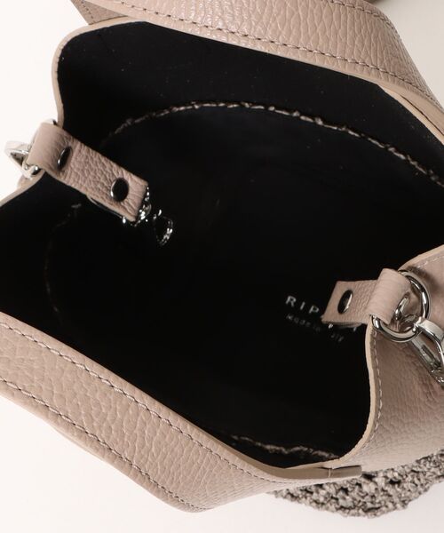 RIPANI(リパーニ)の「【RIPANI】サマーメッシュ レザーコンビスモール2WAYバッグ(Q66438)(ハンドバッグ・レディース・ベージュ系その他・ALL)」の4枚目の写真