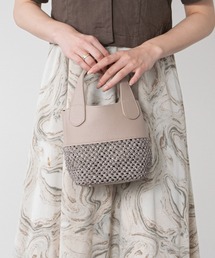 RIPANI | 【RIPANI】サマーメッシュ レザーコンビスモール2WAYバッグ(Q66438)(ハンドバッグ)