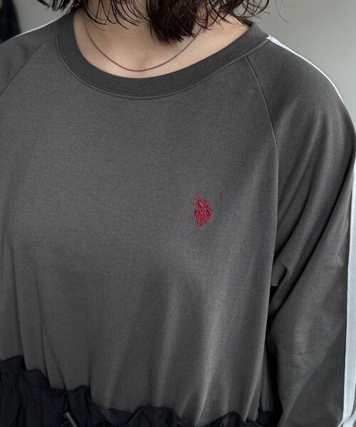 U.S. POLO ASSN.(ユーエスポロアッスン)の「ティアードドッキングワンピース(ワンピース・レディース・グレー/チャコールグレー/ネイビー・FREE)」の16枚目の写真