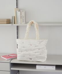 新品メゾンドフルール ハンドバッグ ショルダーバッグ【バラとリボンの刺繍】1点 メゾン ド フルール Maison de FLEUR ローズリボン刺繍2Wayトート