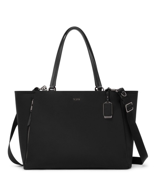 TUMI(トゥミ)の「VOYAGEUR 「ヴァレッタ」ラージ・トート(A4/PC15インチまで対応)(トートバッグ・レディース・インディゴブルー/ブラック×グレー/ブラック×ゴールド・FREE)」の1枚目の写真