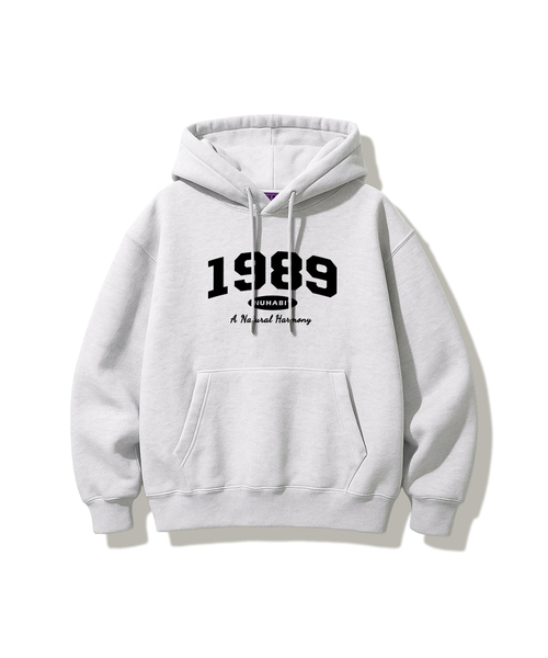 NUHABIT（ニューハビット）の「N/H DAILY CLOTHES バルーンオーバーサイズ起毛フードパーカー (SVH4-4NH1191)（パーカー・メンズ・ブラック/ライトグレー/アッシュグレー・MEDIUM/LARGE/X-LARGE）」の2枚目の写真