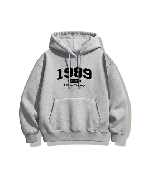 NUHABIT（ニューハビット）の「N/H DAILY CLOTHES バルーンオーバーサイズ起毛フードパーカー (SVH4-4NH1191)（パーカー・メンズ・ブラック/ライトグレー/アッシュグレー・MEDIUM/LARGE/X-LARGE）」の3枚目の写真