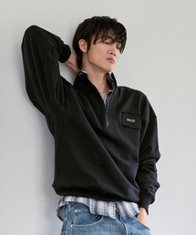 PROCESS（プロセス）の「Sporty Half Zip-up - Black（スウェット）」
