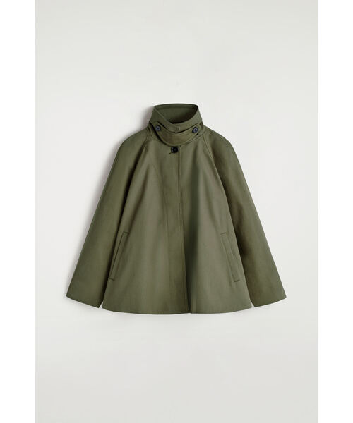 COS（コス）の「Aライン コットンツイルジャケット（その他アウター・レディース・カーキ・XS/S/M/L）」の6枚目の写真