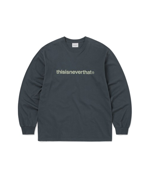 thisisneverthat(ディスイズネバーザット)の「T-Logo L/S Tee(Tシャツ/カットソー・メンズ・ピンク/ヘザーグレー/ネイビー/スミクロ・L/M/S/XL)」の1枚目の写真