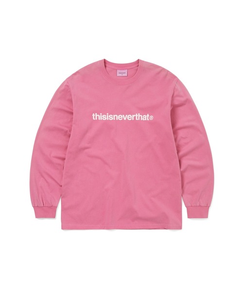 thisisneverthat(ディスイズネバーザット)の「T-Logo L/S Tee(Tシャツ/カットソー・メンズ・ピンク/ヘザーグレー/ネイビー/スミクロ・L/M/S/XL)」の4枚目の写真