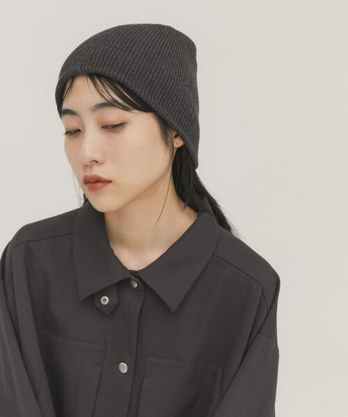 KBF（ケイビーエフ）の「リブニットビーニー（ニットキャップ/ビーニー・レディース・ブラウン/グレー・ONE）」の11枚目の写真