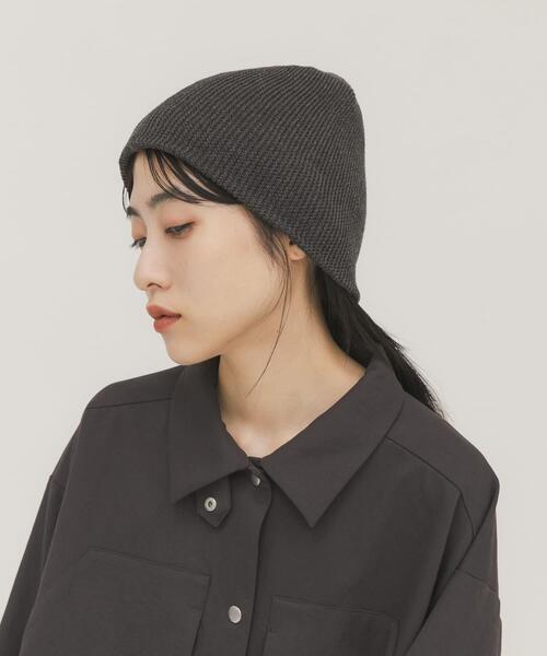 KBF（ケイビーエフ）の「リブニットビーニー（ニットキャップ/ビーニー・レディース・ブラウン/グレー・ONE）」の12枚目の写真